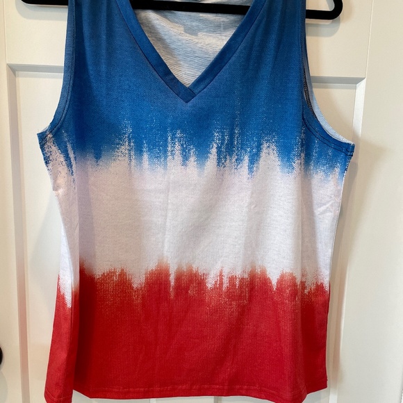 Pixie Lady Tank, Red/White/Blue, L, NWOT - Picture 2 of 4